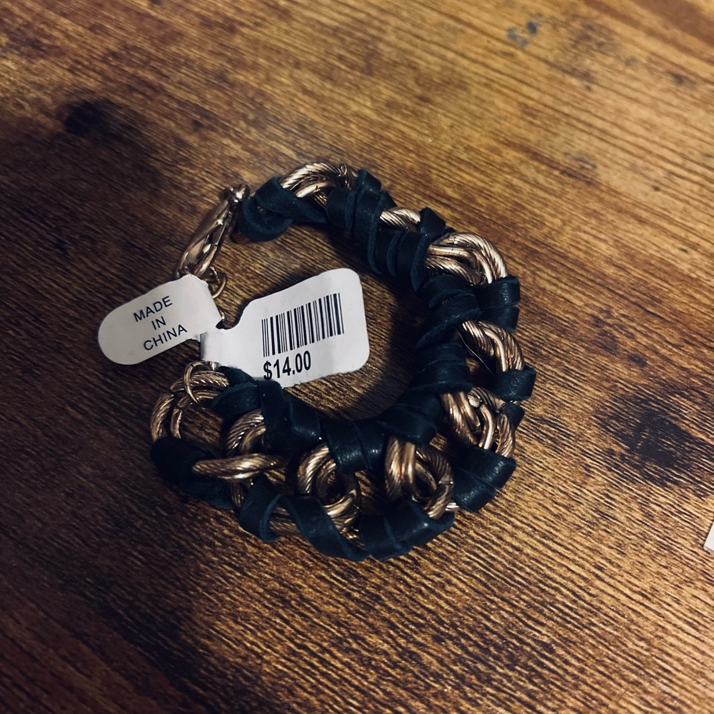 Francesca’s | Black Rope Bracelet | Unisex